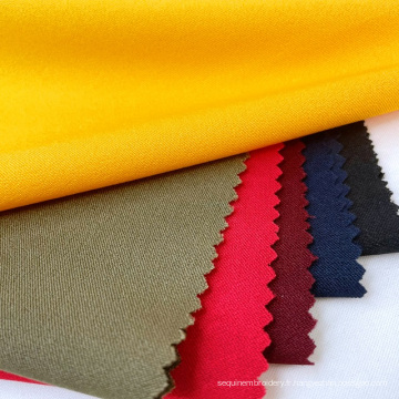 2021 Tissu textile Fabric de pantalon tissé en polyester à serre-serre et à bengaline élastique pour femmes Leggings